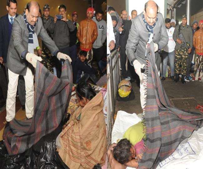 Speaker Of Lok Sabha Showed Kindness, Distributed Blankets Among The People Who Built The Roadside