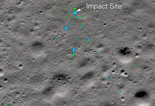 NASA discovers Chandrayaan-2 lander Vikram, released photo on the lunar surface