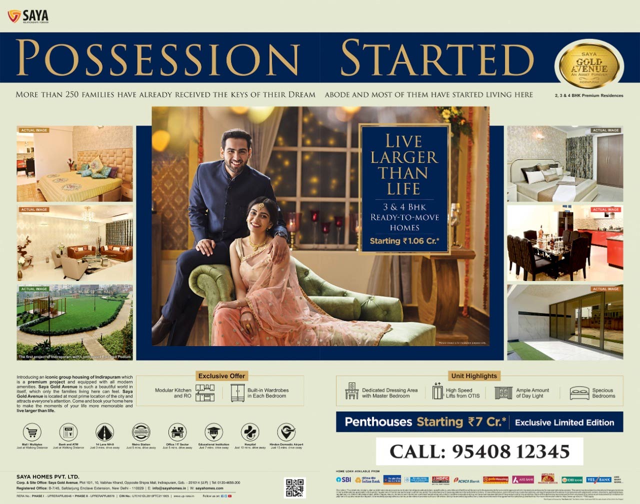 Saya Homes flags off possession at Saya Gold Avenue